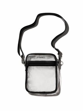 MAC Cosmetics Clear & Black Crossbody Bag